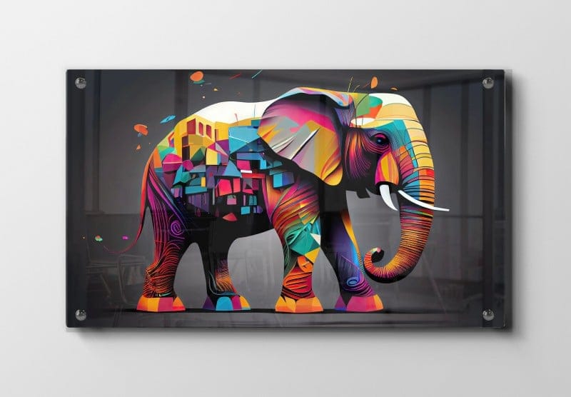 Colorful Magical Elephant Plakat