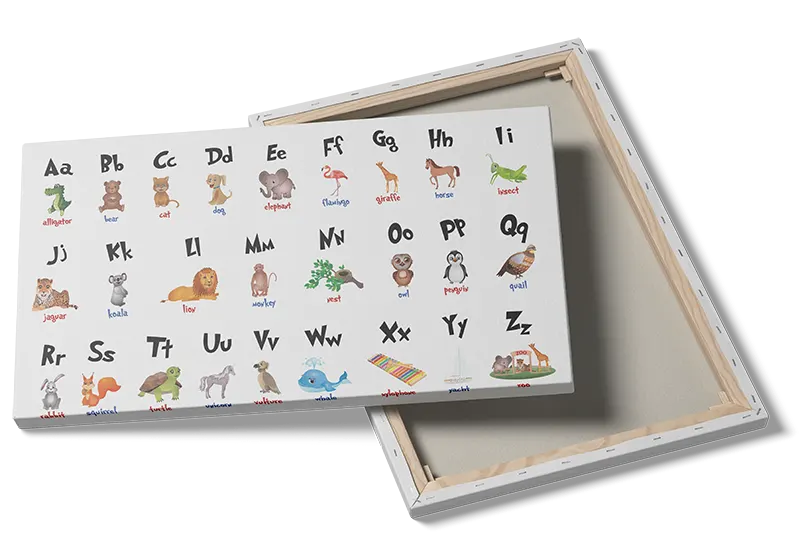 Playful Alphabet Animals Plakat