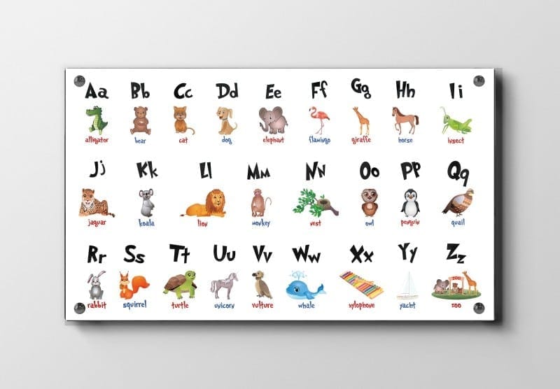 Playful Alphabet Animals Plakat