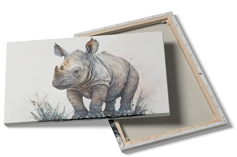 Curious Little Rhino Plakat