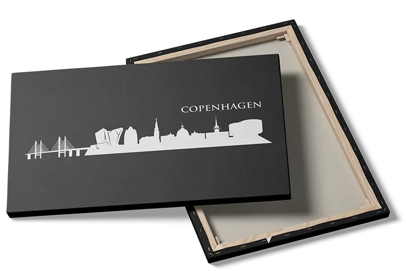 Colorful Harbor Waterfront Scene