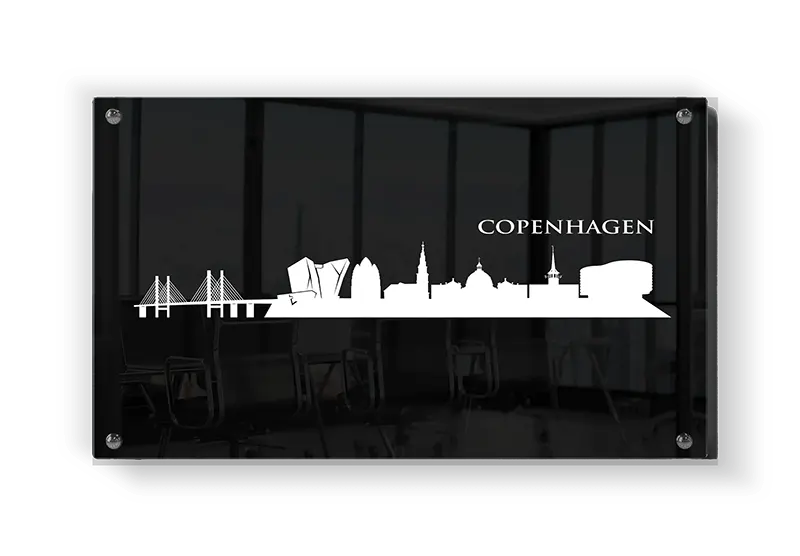 Copenhagen Skyline Poster Design