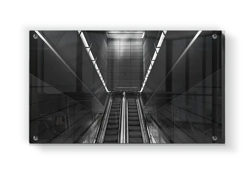 Sort Hvid Metrotrappe Billede