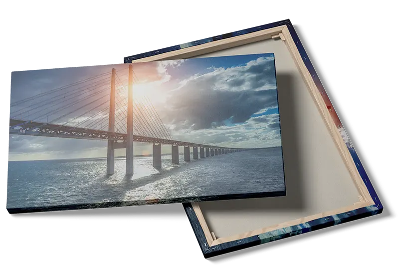 Sunset Bridge Over Water