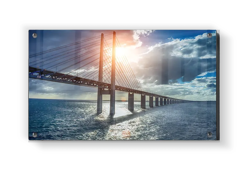 Sunset Bridge Over Water