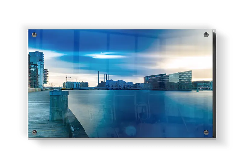 Urban Waterfront Evening Scene