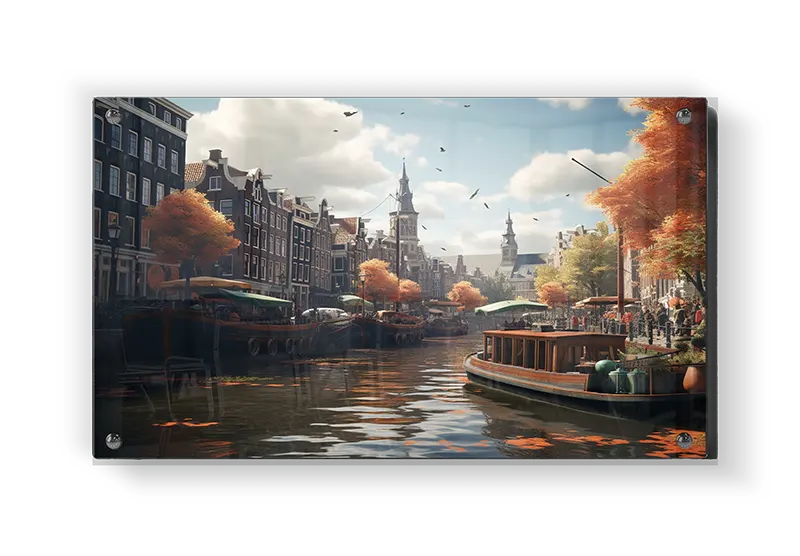 Autumn Canal Scene Copenhagen