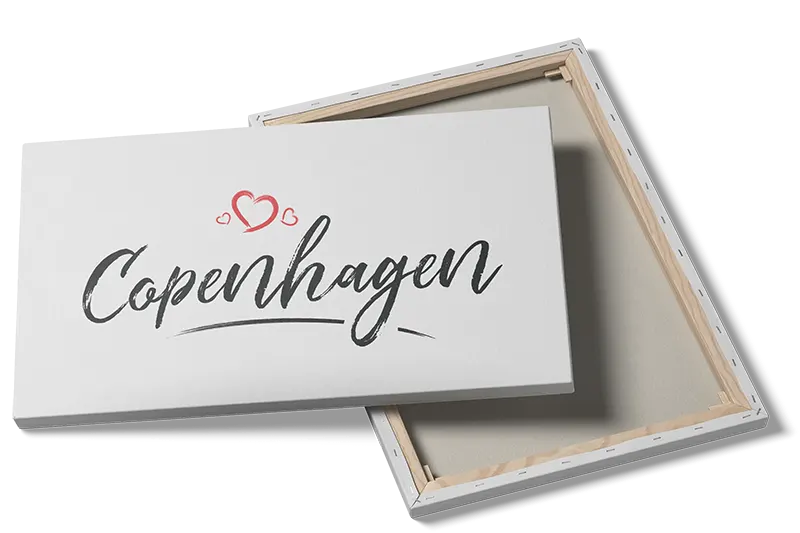 Copenhagen Calligraphy Love Hearts