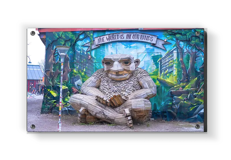 Wooden Sculpture Street Art