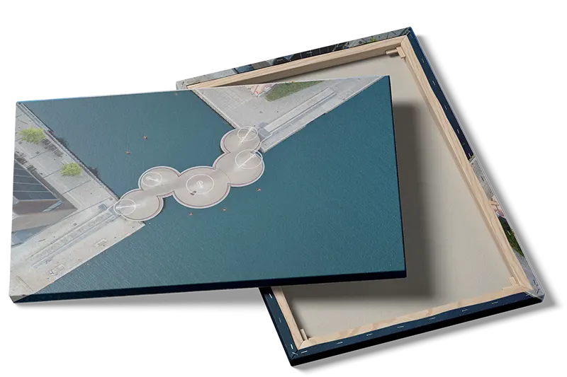 Aerial View Circular Bridge