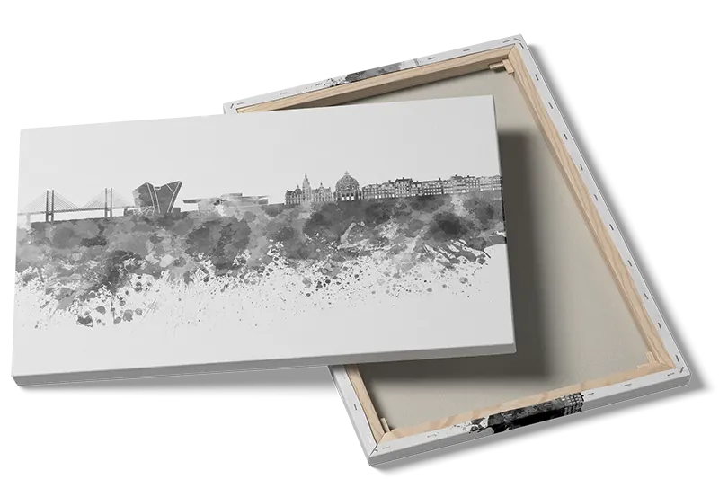 Copenhagen Skyline Watercolor Art