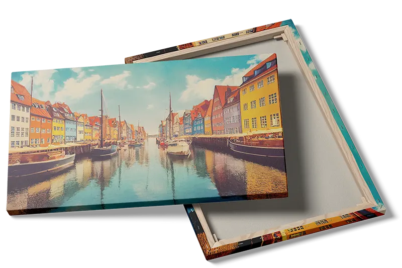 Colorful Canal With Boats