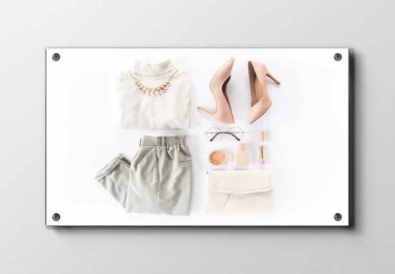 Tøj sko accessories med flatlay tekstur