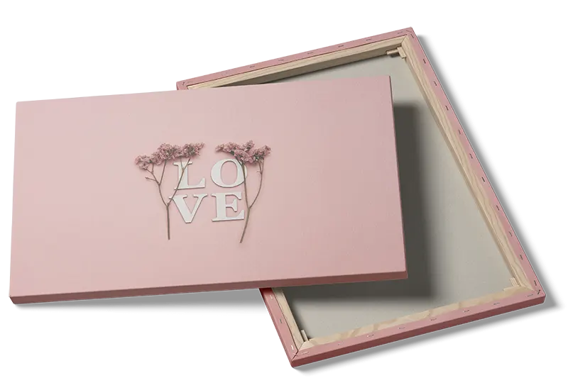 Ord blomster stilke baggrund med typografi