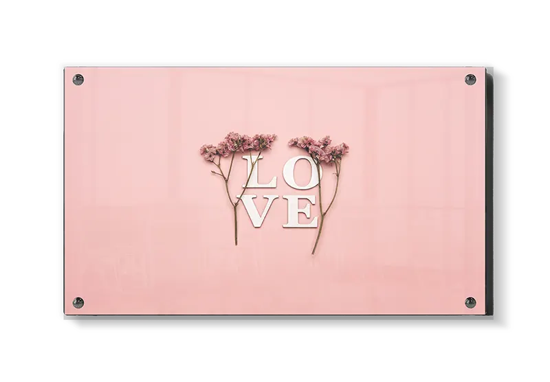 Ord blomster stilke baggrund med typografi