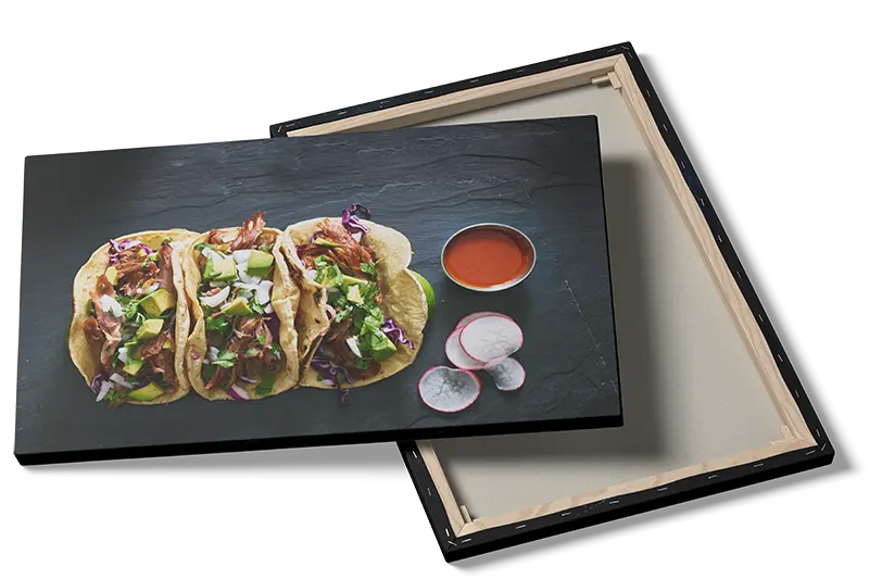 Tacos salsa radiser med madfotografi tekstur