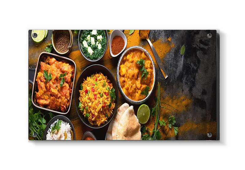 Curry ris skåle brød med krydderier