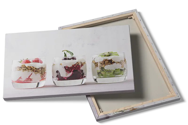 Dessertglas yoghurt bær granola med lag