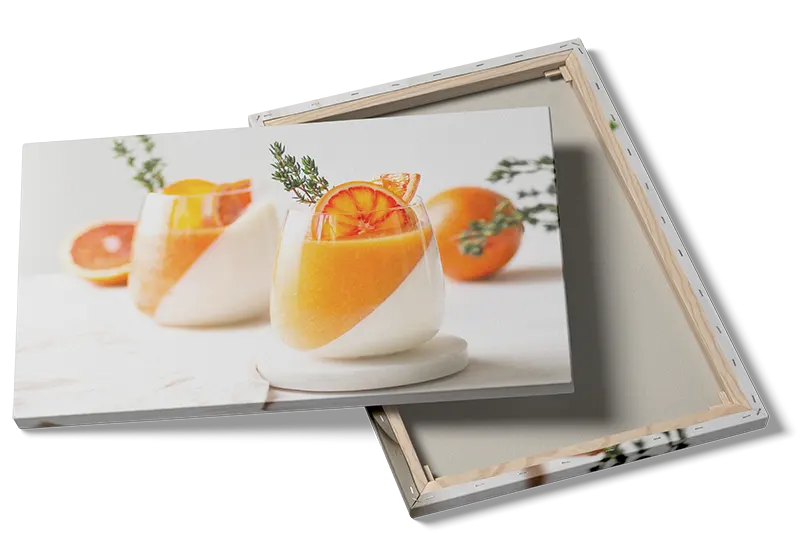 Drinks glas citrusfrugt med garniture tekstur