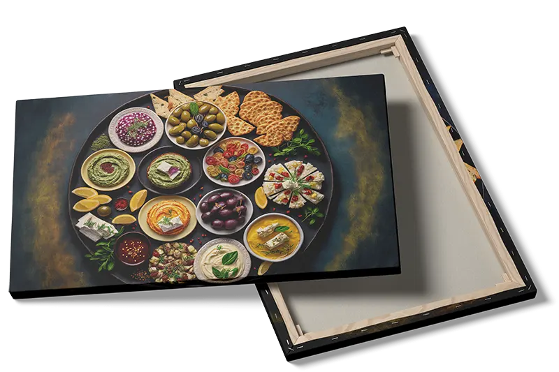 Mezze skåle oliven brød med madfotografi
