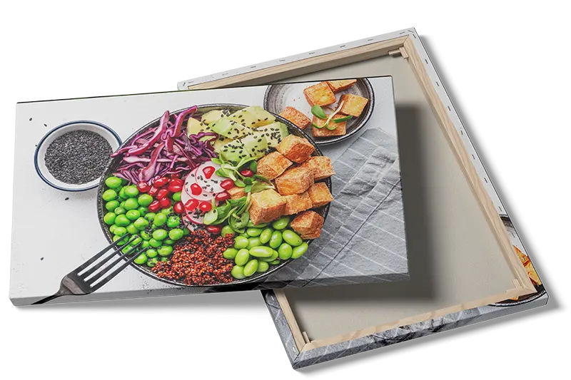 Salatskål tofu edamame avocado med tekstur