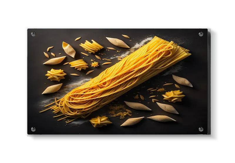 Pasta spaghetti penne mel med tekstur