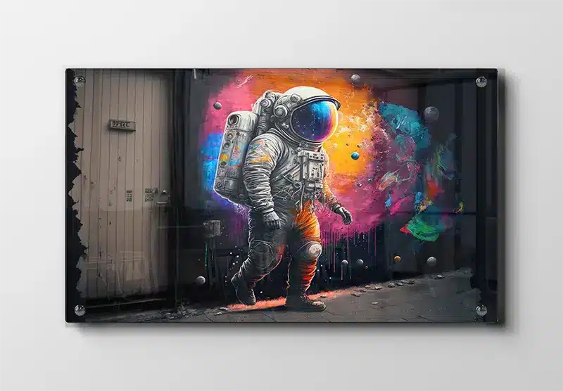 Skæv Astronaut Plakat