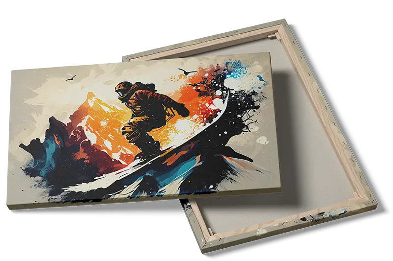 Rå Snowboarder Plakat