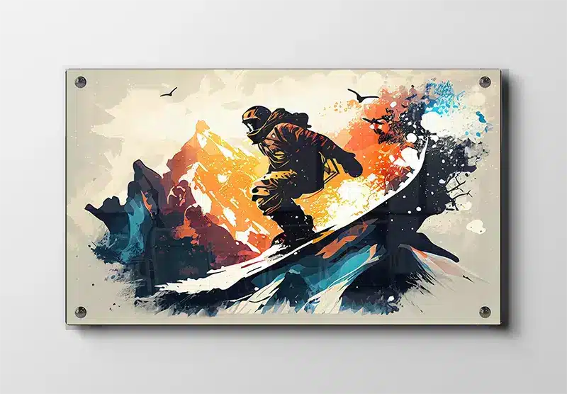 Rå Snowboarder Plakat