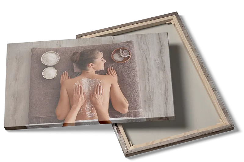 Massage kvinde håndklæde skåle med tekstur
