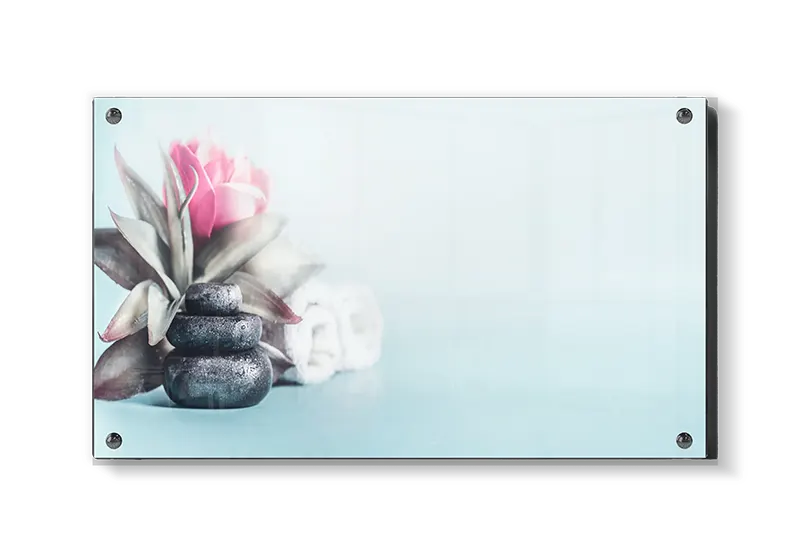Blomst sten håndklæde med minimalisme tekstur