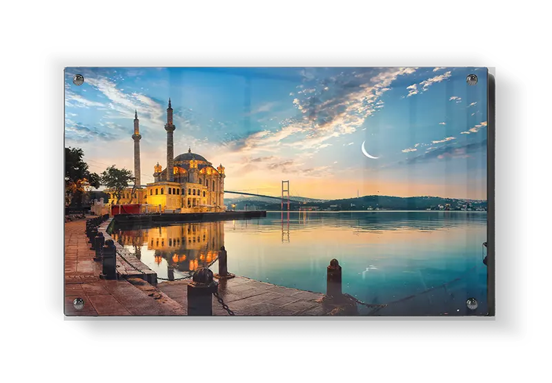 Solnedgang Over Vandet I Istanbul