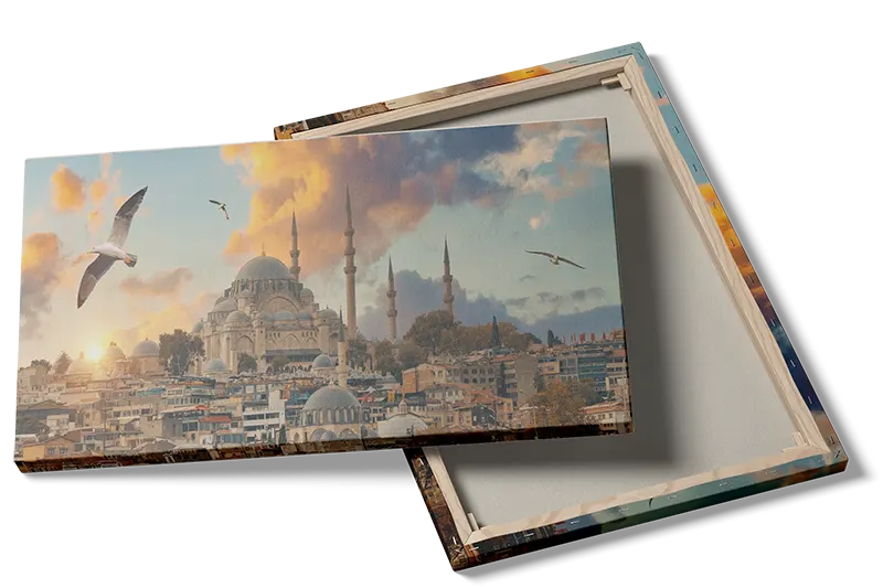 Istanbul Sunset Cityscape Panorama