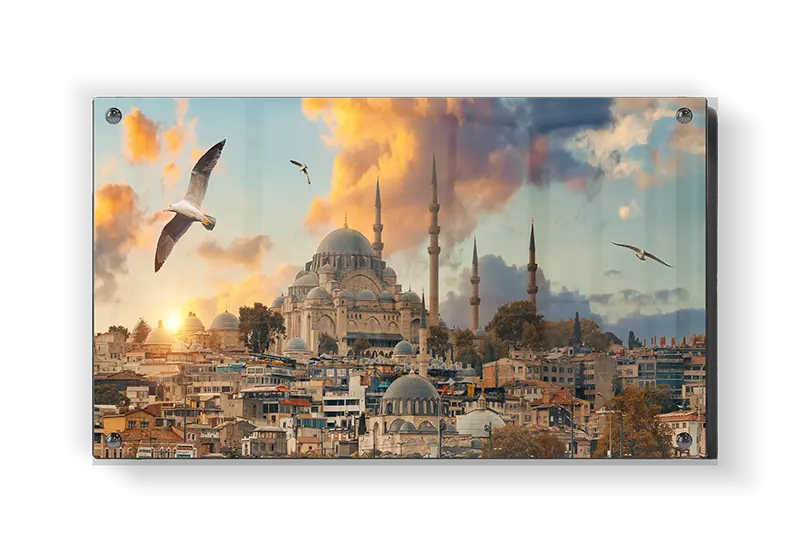 Istanbul Sunset Cityscape Panorama