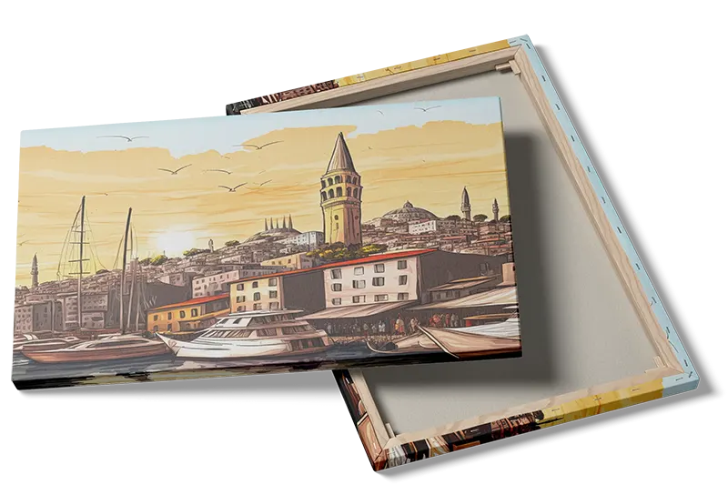 Sunset Harbor In Istanbul