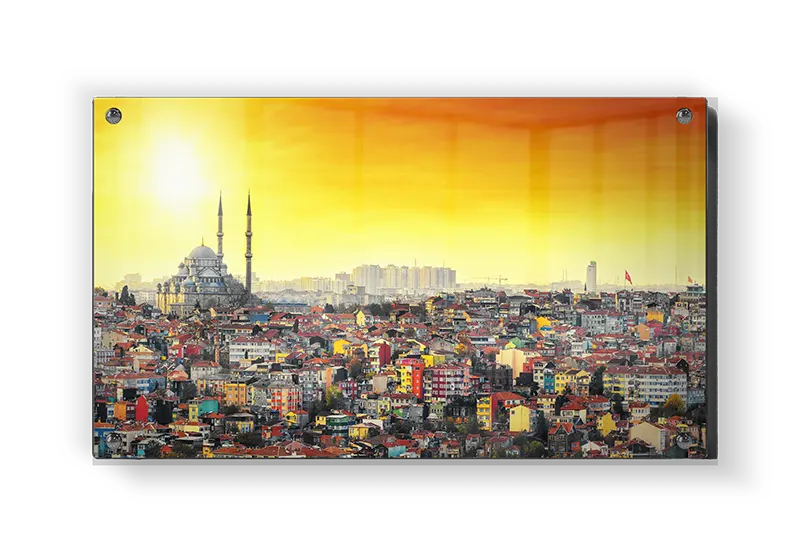 Sunset Over Urban Cityscape