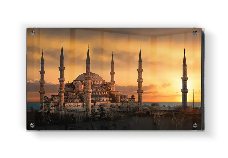 Sunset Over Historic Mosque