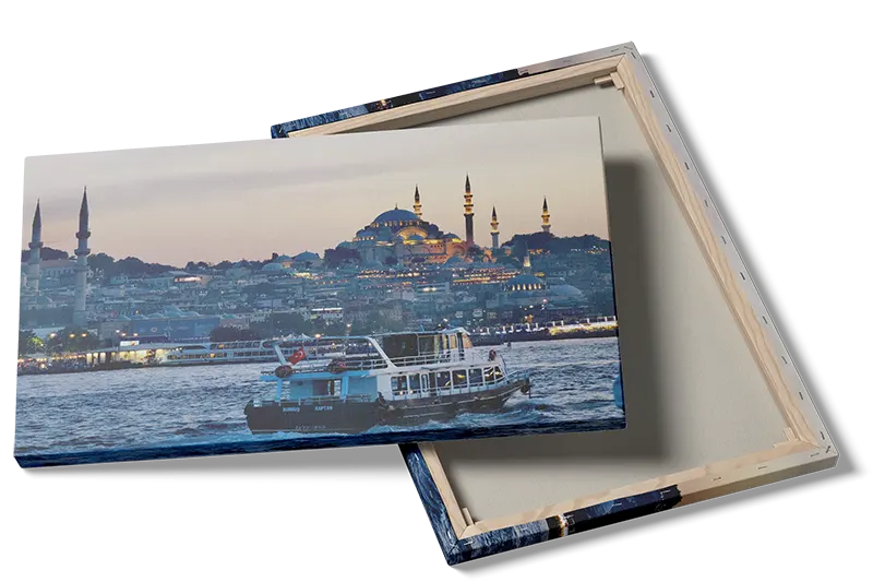 Istanbul Evening Harbor Scene