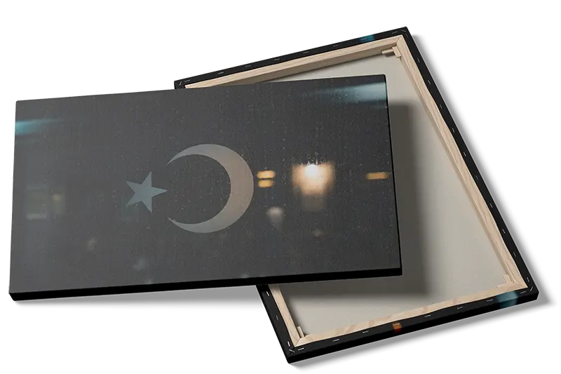 Star And Crescent Minimalist Poster