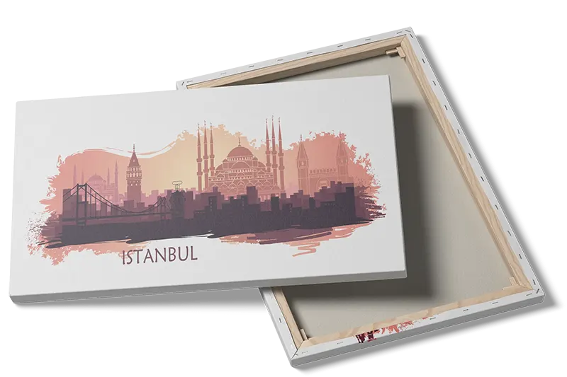 Istanbul Skyline Silhouette Poster