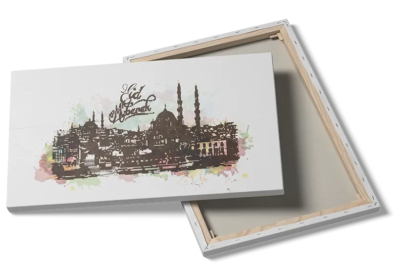 Istanbul Skyline Watercolor Art