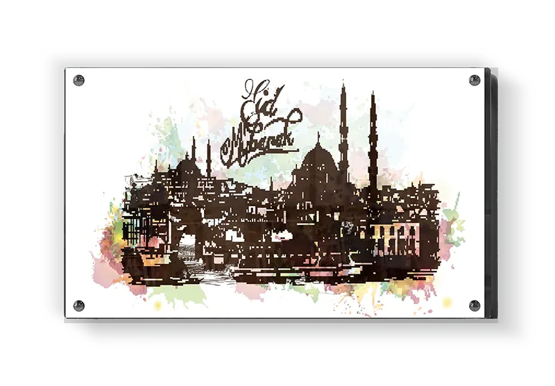 Istanbul Skyline Watercolor Art