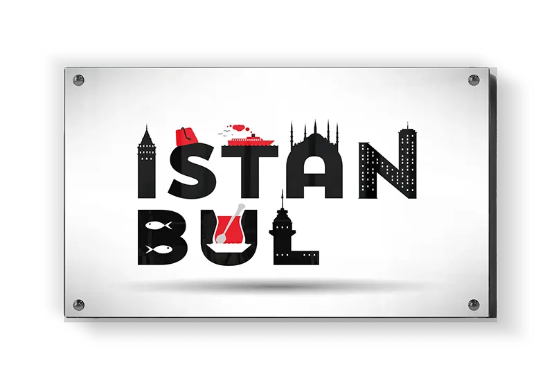 Istanbul Typographic Art Design