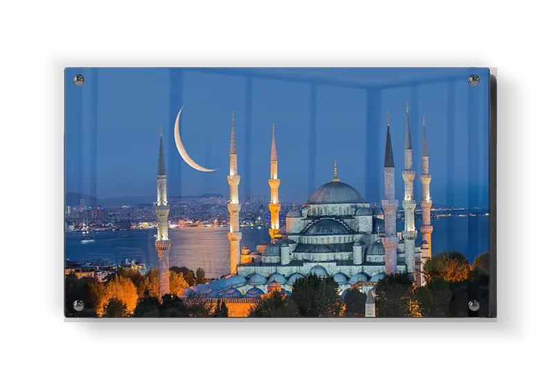 Istanbul Nighttime Mosque View
