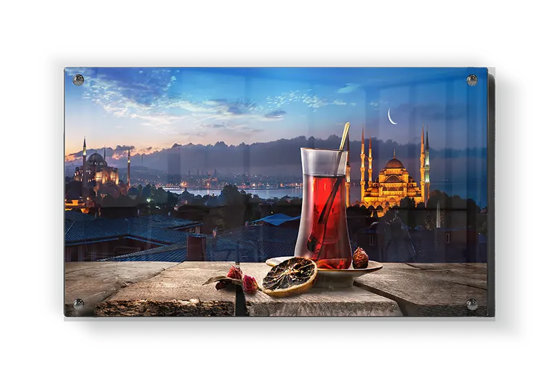 Istanbul Aften Te Udsigt