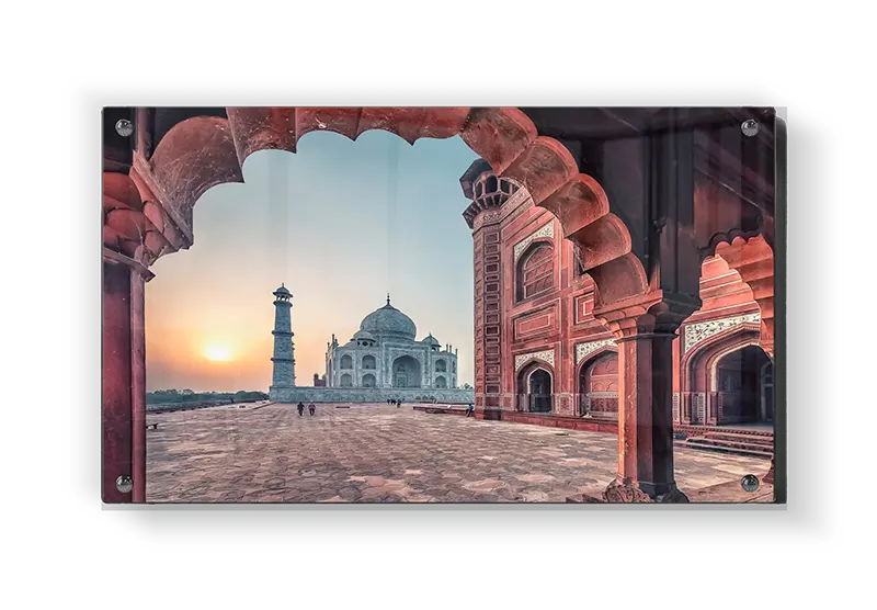 Sunset View Through Arches