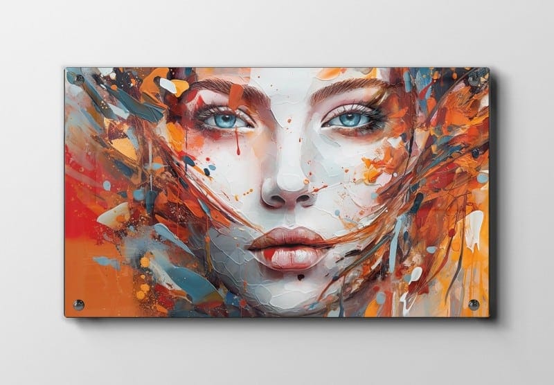 Crimson Veil Face Plakat
