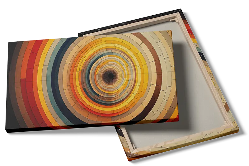 Concentric Mosaic Rings Plakat