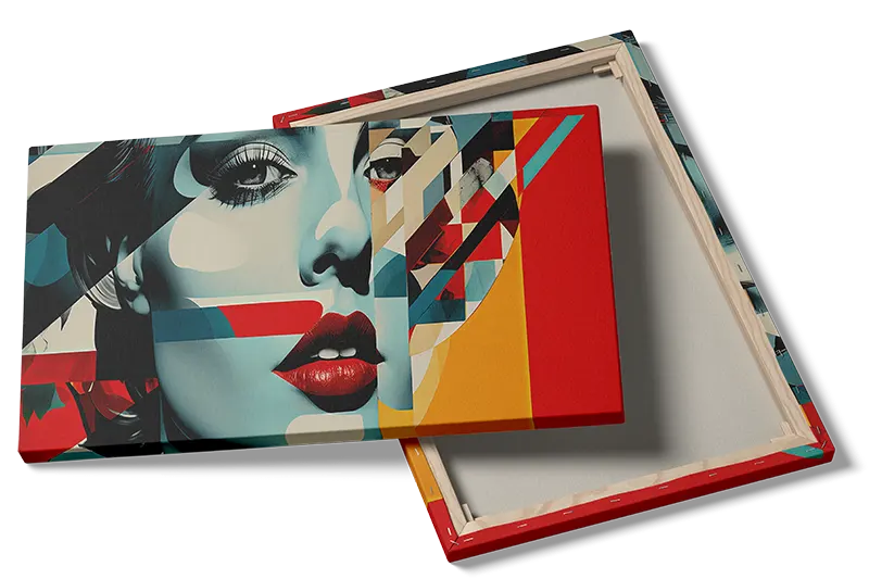 Fragmented Femme Profile Plakat
