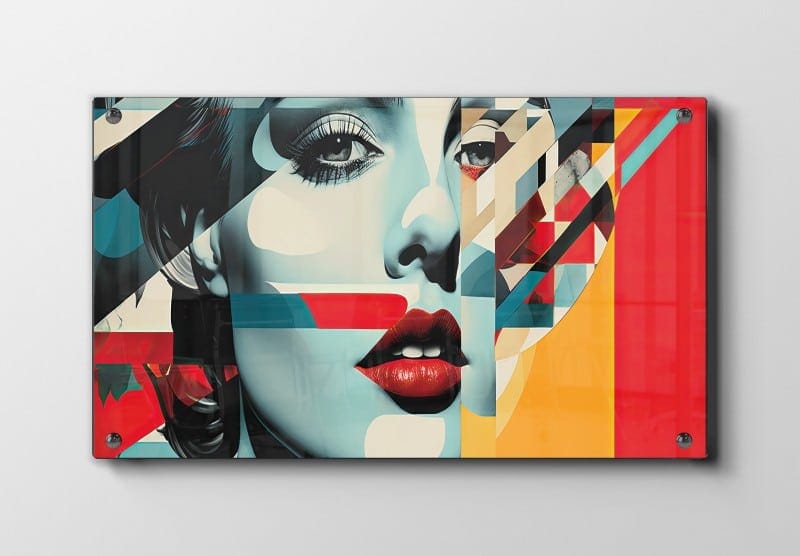 Fragmented Femme Profile Plakat